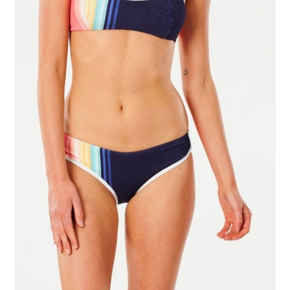 SAYULITA STRIPE CROP BIKINI TOP& CHEEKY BOTTOM - Picture 3 of 16